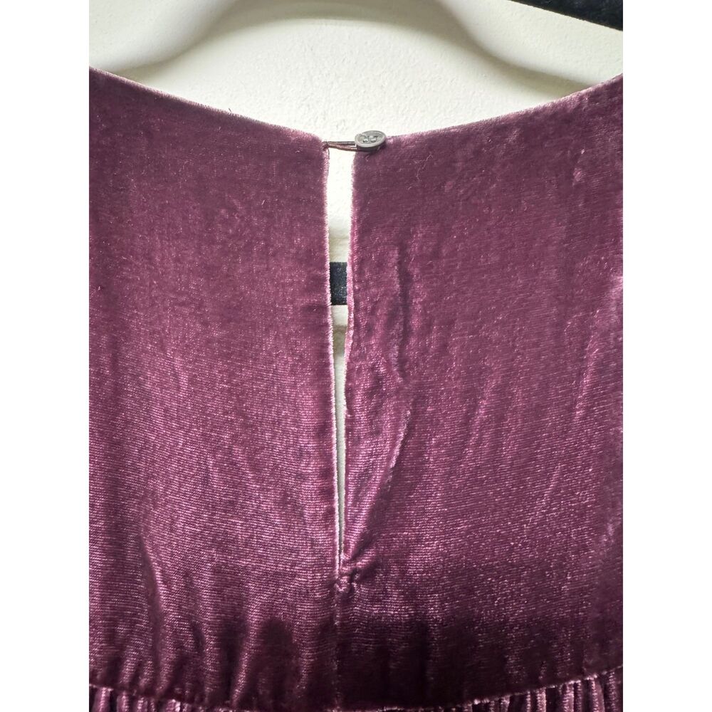 SUNDANCE Aviana Velvet Jumpsuit, Silk Blend, Deep Burgundy, Sz M - Picture 13 of 16